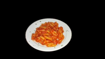 Pasta corta al pomodoro e basilico